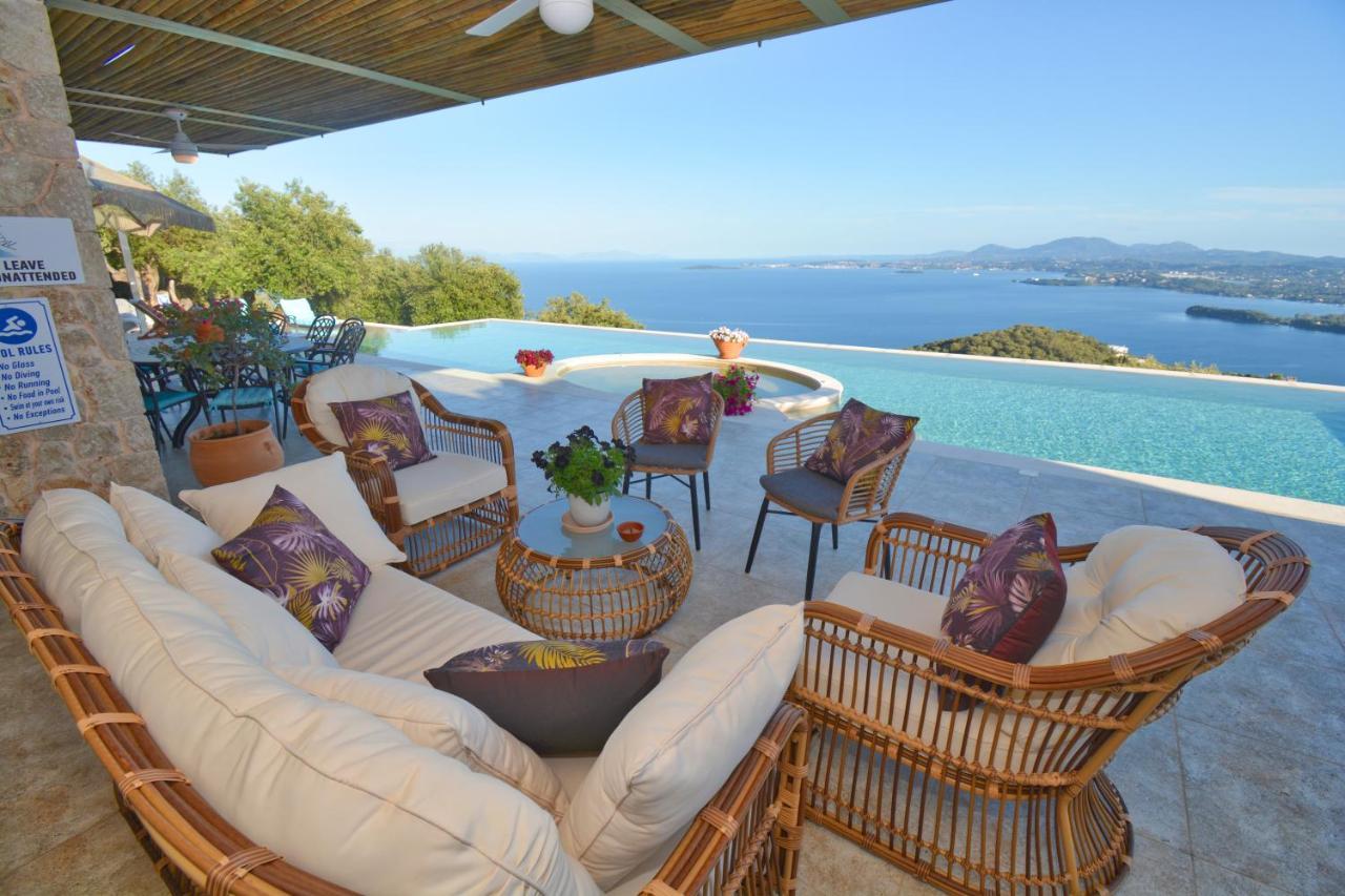 Summerwine Luxury Villa Sea View Private Pool Spartylas Exterior photo